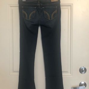 Hollister dark blue denim jeans 1short / w35-L31